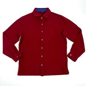 Bugatchi Maroon Button Down Shirt